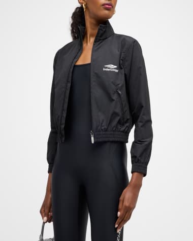 Balenciaga 3B Sports Icon Fitted Tracksuit Jacket