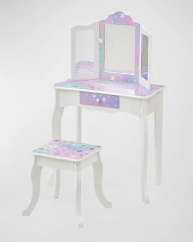 Teamson Kids Girl's Little Princess Gisele Starry Sky Print Vanity