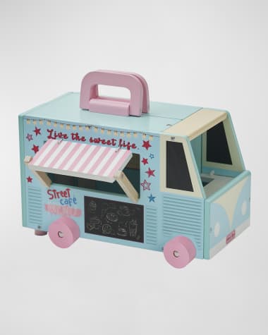 Teamson Kids Olivia's Little World Food Truck Dollhouse + Accessories for 3.5" Dolls, Multi