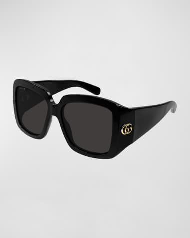 Gucci GG Plastic Rectangle Sunglasses