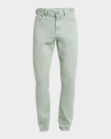 ZEGNA Men's Cotton-Stretch Slim 5-Pocket Pants