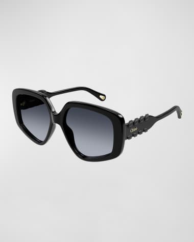 Chloe Acetate Rectangle Sunglasses