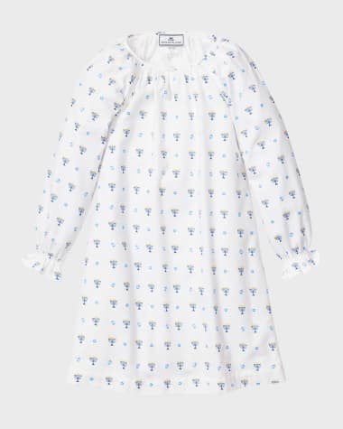 Petite Plume Girl's Hanukkah Delphine Nightgown, Size 6M-14