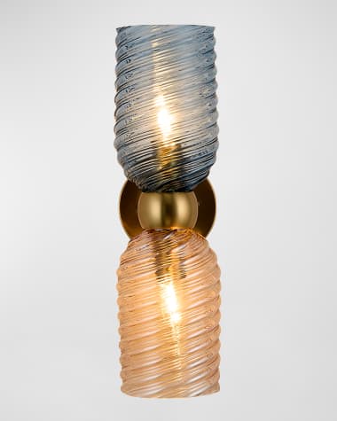 Allegri Crystal by Kalco Lighting Azul 2-Light Wall Sconce