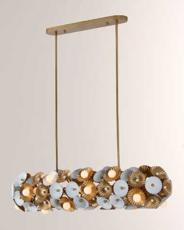 Allegri Crystal by Kalco Lighting Damask 48" Island Light