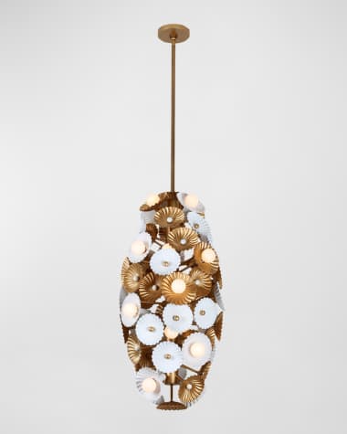 Allegri Crystal by Kalco Lighting Damask Large Foyer Light