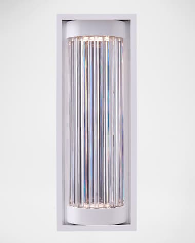 Allegri Crystal by Kalco Lighting Cilindro LED Outdoor Sconce, 28"