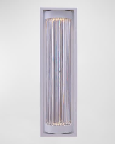 Allegri Crystal by Kalco Lighting Cilindro LED Outdoor Sconce, 36"