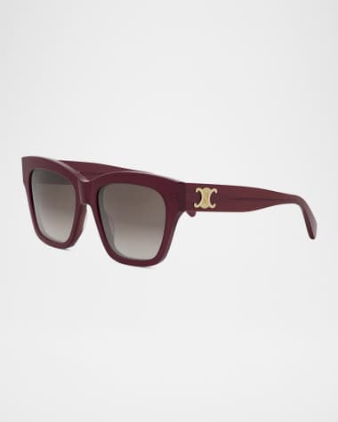 Celine Triomphe Acetate Square Sunglasses