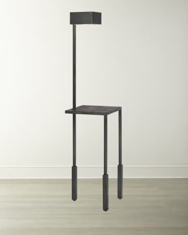 Visual Comfort Signature Nimes Tray Table Floor Lamp by Kelly Wearstler