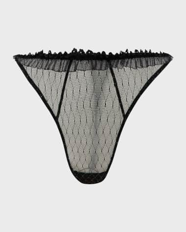 Kiki De Montparnasse Les Follies High-Cut Embroidered G-String