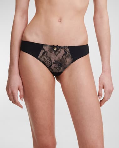 Floral lace high-rise thong, Chantelle X