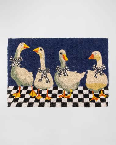 MacKenzie-Childs Gaggle of Geese Entrance Mat