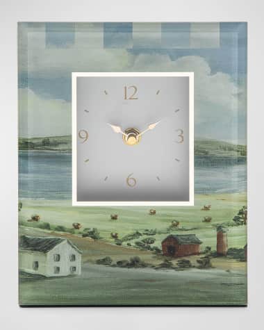 MacKenzie-Childs Landscape Carriage Clock