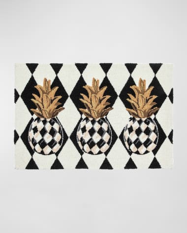MacKenzie-Childs Pineapple Rug, 2' x 3'