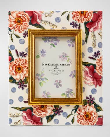 MacKenzie-Childs Wildflowers Enamel Frame, 4" x 6"