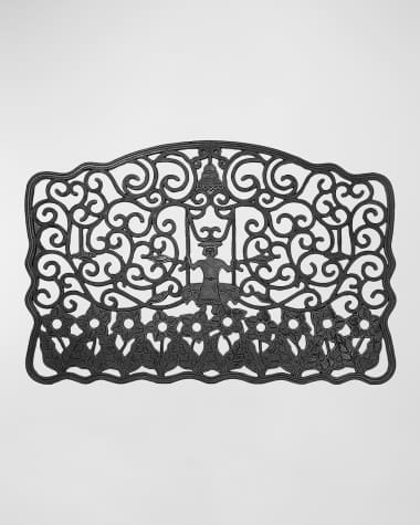 MacKenzie-Childs Mrs. Powers Rubber Door Mat, 2' x 3'