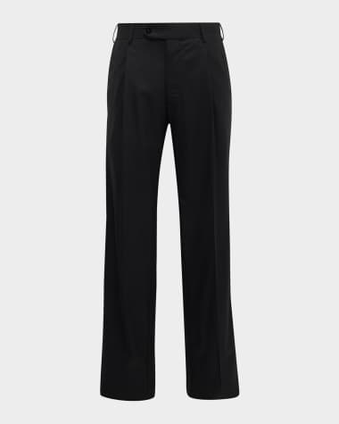 Stefano Ricci Men's Straight-Leg Pleated Trousers