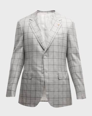 Stefano Ricci Men's Wool and Silk Two-Button Jacket