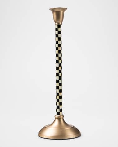 MacKenzie-Childs Courtly Check Large Candlestick