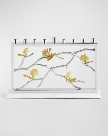 Michael Aram Butterfly Ginkgo Luxe Menorah