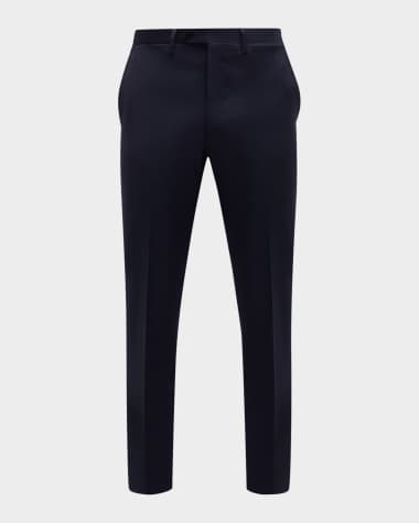 Kiton Men's Solid Twill Trousers