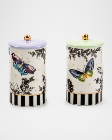 MacKenzie-Childs Butterfly Toile Salt Pepper Set