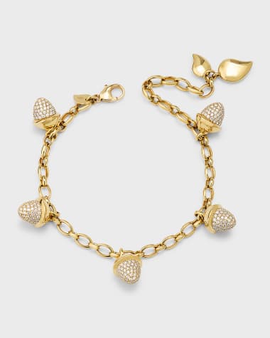 Maxi Rosa Single Charm Bracelet