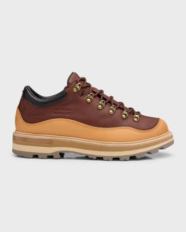 Moncler Moncler x Palm Angels Men's Peka 305 Leather Derby Shoes