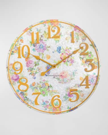 MacKenzie-Childs Flower Market Outdoor Wall Clock