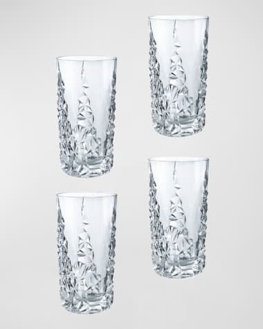 Nachtmann Sculpture Whiskey Tumblers, Set of 4