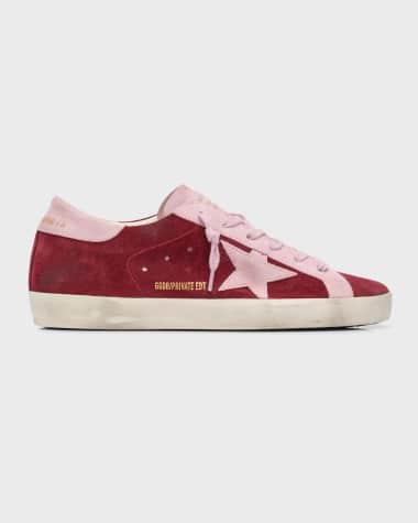 Golden Goose Superstar Bicolor Suede Low-Top Sneakers