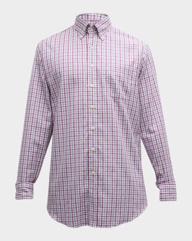 Sid Mashburn Men's Oxford Tattersall Sport Shirt