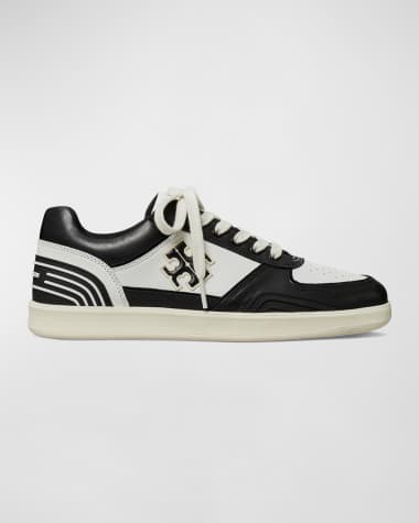 Tory Burch Clover Leather Low-Top Sneakers