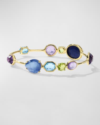 Ippolita 18K Gold Rock Candy Open Gelato Kiss Bangle in Alpine