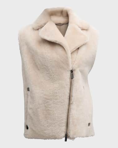 Gorski Lamb Shearling Zip Vest