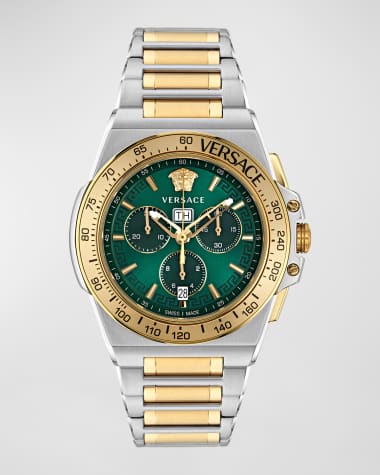 Versace Men's Greca Extreme Chronograph Two-Tone Bracelet Watch, 45mm