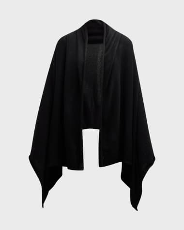 Vince Boiled Cashmere Knit Blanket Wrap