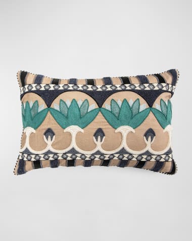MacKenzie-Childs Lotus Lumbar Pillow