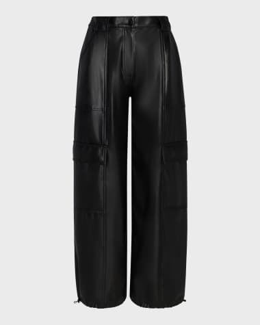 SIMKHAI Luxe Vegan Leather Cargo Pants