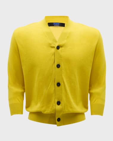 KNT Men's Cotton Knit Cardigan