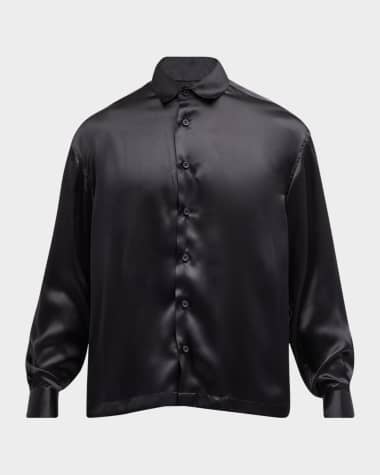 KNT Men's Silk Dress Shirt