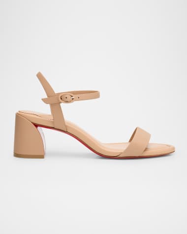 Christian Louboutin Miss Jane Red Sole Ankle-Strap Sandals