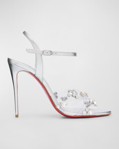 Silver deals louboutin boots
