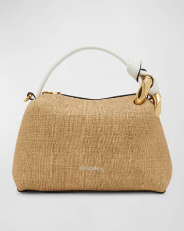 JW Anderson Corner Small Woven Leather Shoulder Bag
