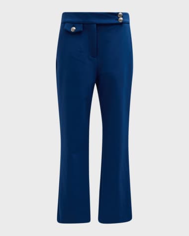 Veronica Beard Renzo Straight Cropped Pants