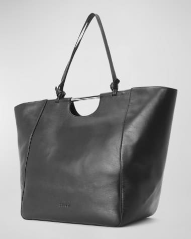 STAUD Mar Leather Shopper Tote Bag