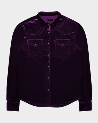 monfrere Men's Eastwood Velvet Western Shirt