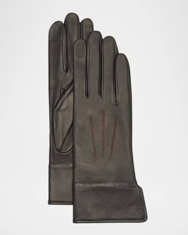 Agnelle Two-Tone Classic Leather Gloves