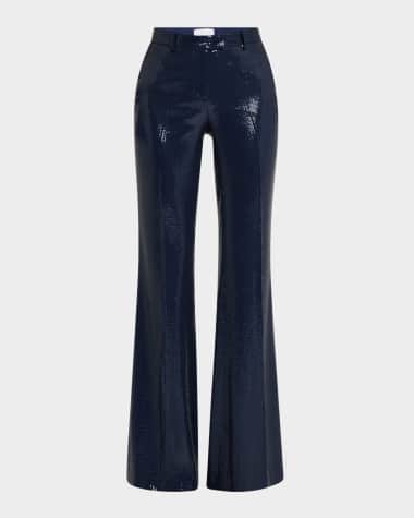 Michael Kors Collection Haylee Sequined Flare Crepe Trousers